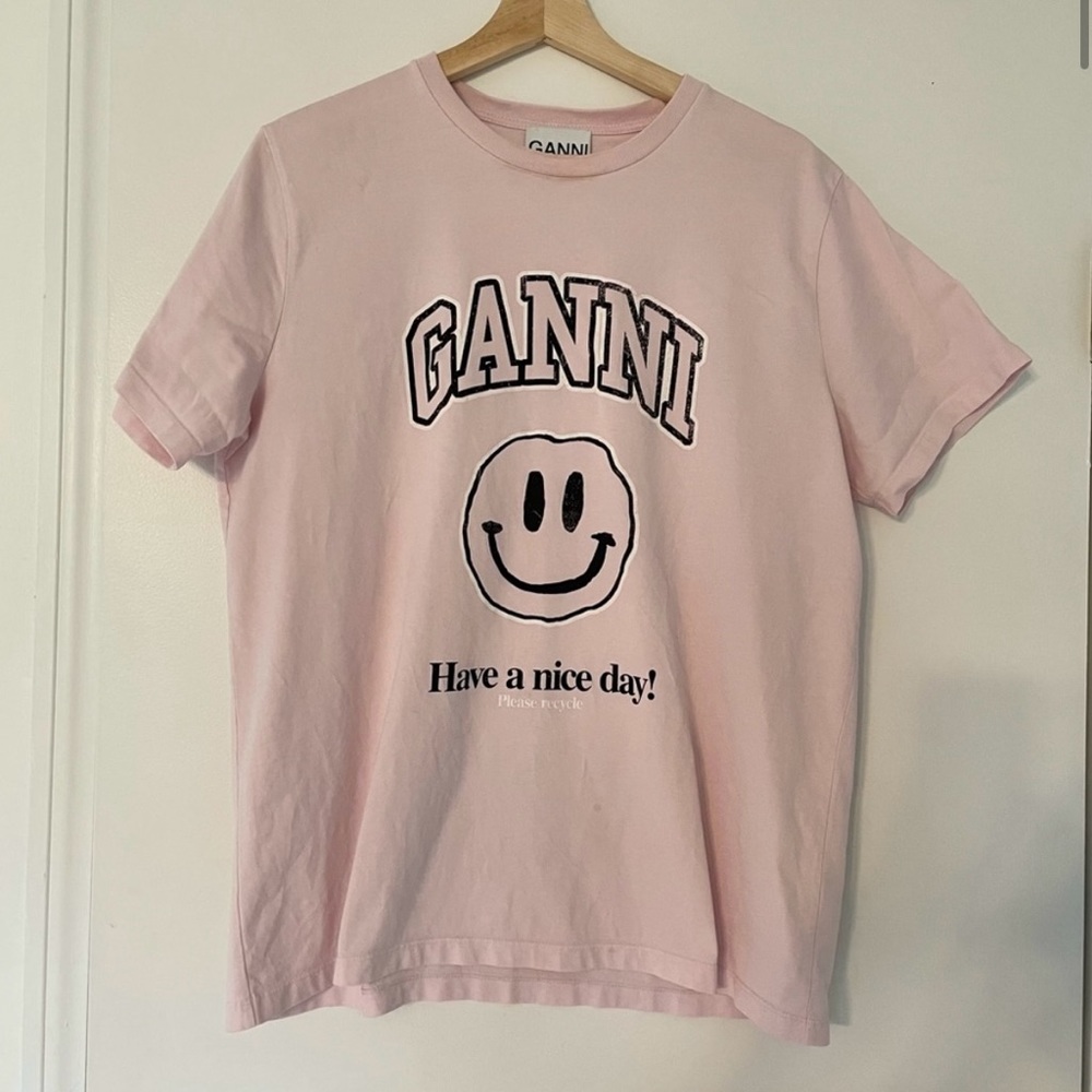 GANNI Smiley Tshirt